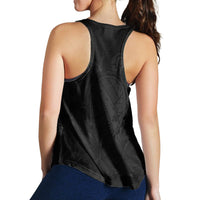 Hawaiian Map Turtle Hibiscus Polynesian Racerback Tank - Gray - AH - Polynesian Pride