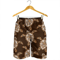 Hawaiian Old School Turtle Men's Shorts - AH - Polynesian Pride