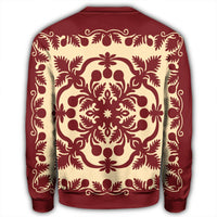 Hawaiian Palm Tree Quilt Vintage Sweatshirt - AH - Polynesian Pride