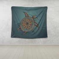 Hawaiian Skillful Turtle Polynesian Tapestry - AH - Polynesian Pride
