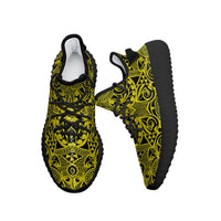 Hawaiian Sneakers YZ Polynesian Kakau Turtle Yellow AH - Polynesian Pride
