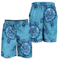 Hawaiian Turtle Plumeria Men's Shorts - AH - Polynesian Pride