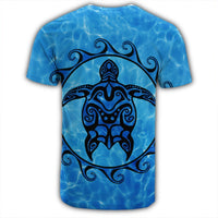 Hawaiian Turtle Polynesia Under The Sea T Shirt AH - Polynesian Pride