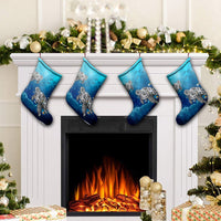 Hawaiian Turtle Swim With Fish In The Ocean Polynesian Christmas Stocking - AH - Polynesian Pride