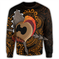 Hawaiian Warrior Helmet Kanaka Polynesian Sweatshirt - AH - Polynesian Pride