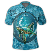 Hawaiian Whirlpool Turtle Polynesian Polo Shirt - Polynesian Pride