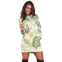 Hawaiian World Animals In Sea Hoodie Dress - AH - Polynesian Pride