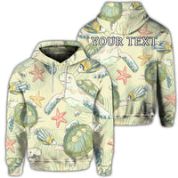 Custom Hawaiian World Animals In Sea Hoodie Unisex Art - Polynesian Pride