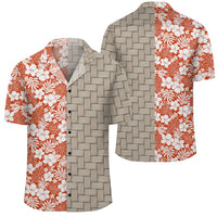 Hibiscus Flower Pattern Lauhala Moiety Hawaiian Shirt Unisex Art - Polynesian Pride