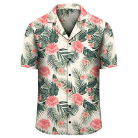 Hibiscus Plumeria Tropical Red Hawaiian Shirt - Polynesian Pride