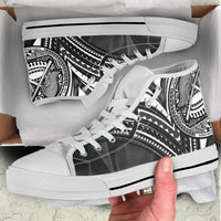 American Samoa High Top Shoes - Cross Style - Polynesian Pride