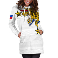 Filipino Hoodie Dress Tribal White Style LT6 - Polynesian Pride