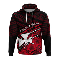 Wallis et Futuna Custom Hoodie - Tapa Hibiscus Vibes LT7 - Polynesian Pride