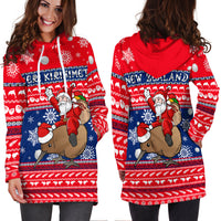 New Zealand Maori Meri Kirihimete Hoodie Dress - LT2 - Polynesian Pride