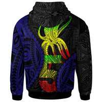 Polynesian Zip up Hoodie Polynesian Octopus Number Style Five - Polynesian Pride