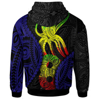 Polynesian Zip up Hoodie Polynesian Octopus Number Style Eight - Polynesian Pride