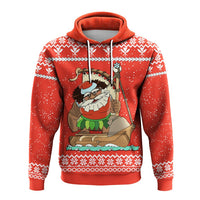Hawaiian Santa Claus Mele Kalikimaka Hoodie Red Farah Style - Polynesian Pride