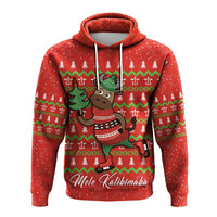 Hawaiian Turtle Christmas Hoodie Red Felix Style - Polynesian Pride