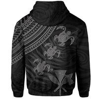 Hawaii Kanaka Turtle Fern Leaves Polynesian Hoodie Quini Style - Polynesian Pride