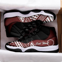 Cook Islands J11 Sneakers Simple Style - Red LT7 - Polynesian Pride