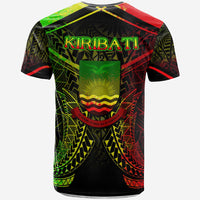 Kiribati T Shirt Kiribati Seal With Reggae Line Style - Polynesian Pride