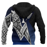 Kosrae Micronesian Zip up Hoodie White Lighting Piece - Polynesian Pride