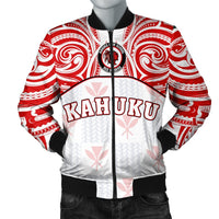hawaiiMen's Bomber Jacket - Kanaka Kahuku High School Men's Bomber Jacket Demodern Style AH - Polynesian Pride