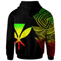 Hawaii Kanaka Maoli Custom Personalized Hoodie Flash Style Reggae - Polynesian Pride