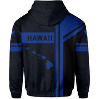 Kanaka Polynesian Hoodie Blue Morale Style - Polynesian Pride