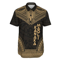 Kanaka Maoli Polynesian Chief Shirt - Gold Version Men Gold - Polynesian Pride