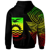 Kiribati Custom Personalized Hoodie Flash Style Reggae - Polynesian Pride