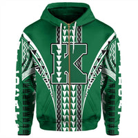 Hawaii Hoodie Konawaena High Zip Hoodie - Polynesian Pride