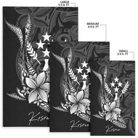 Kosrae State Area Rug - Fish With Plumeria Flowers Style - Polynesian Pride