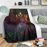Kosrae State Premium Blanket - Butterfly Polynesian Style - Polynesian Pride