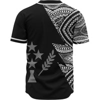 Kosrae Custom Personalized Baseball Shirt - Flash Style White - Polynesian Pride