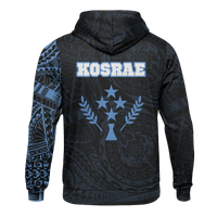 Micronesia All Over Print Hoodie Kosrae In My Heart Blue - Polynesian Pride
