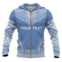 Kosrae Polynesian Chief Custom Zip up Hoodie Flag Version - Polynesian Pride