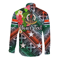 (Custom Personalised) Vanuatu Penama Hawaii Long Sleeve Button Shirt Independence Be Proud LT8 - Polynesian Pride