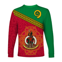 Vanuatu Long Sleeve Shirt Pattern Sand Drawing LT13 - Polynesian Pride