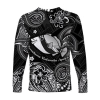 Hawaii State Fish: Humuhumu Nukunuku Apua'a Polynesian Long Sleeve Shirt Unique Style - Black LT8 - Polynesian Pride