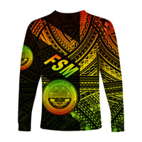 Federated States of Micronesia Long Sleeve Shirts FSM Original Style - Reggae LT8 - Polynesian Pride