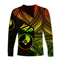FSM Yap Long Sleeve Shirts Original Style - Reggae LT8 - Polynesian Pride
