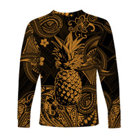 Hawaii Pineapple Polynesian Long Sleeve Shirt Unique Style - Gold LT8 - Polynesian Pride