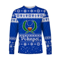 FSM Pohnpei Christmas Long Sleeve Shirt Simple Style LT8 - Polynesian Pride