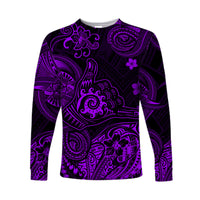 Hawaii Shaka Polynesian Long Sleeve Shirt Unique Style - Purple LT8 - Polynesian Pride