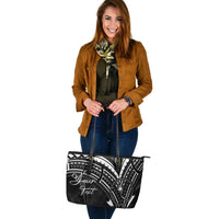 Chuuk State Custom Personalised Leather Tote - Cross Style - Polynesian Pride