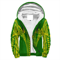 Hawaii - Leilehua High Sherpa Hoodie AH Green - Polynesian Pride