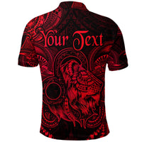 Custom Leo Zodiac Polynesian Polo Shirt Unique Style Red LT8 - Polynesian Pride
