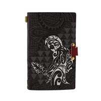 Hawaii Warrior Polynesian Leather Notebook - White - Polynesian Pride