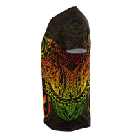 Hawaii T Shirt Reggae Kanaka Maoli Turtle Manta Ray - Polynesian Pride